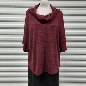 Goldspark Womens Top Blouse Size Small Burgundy